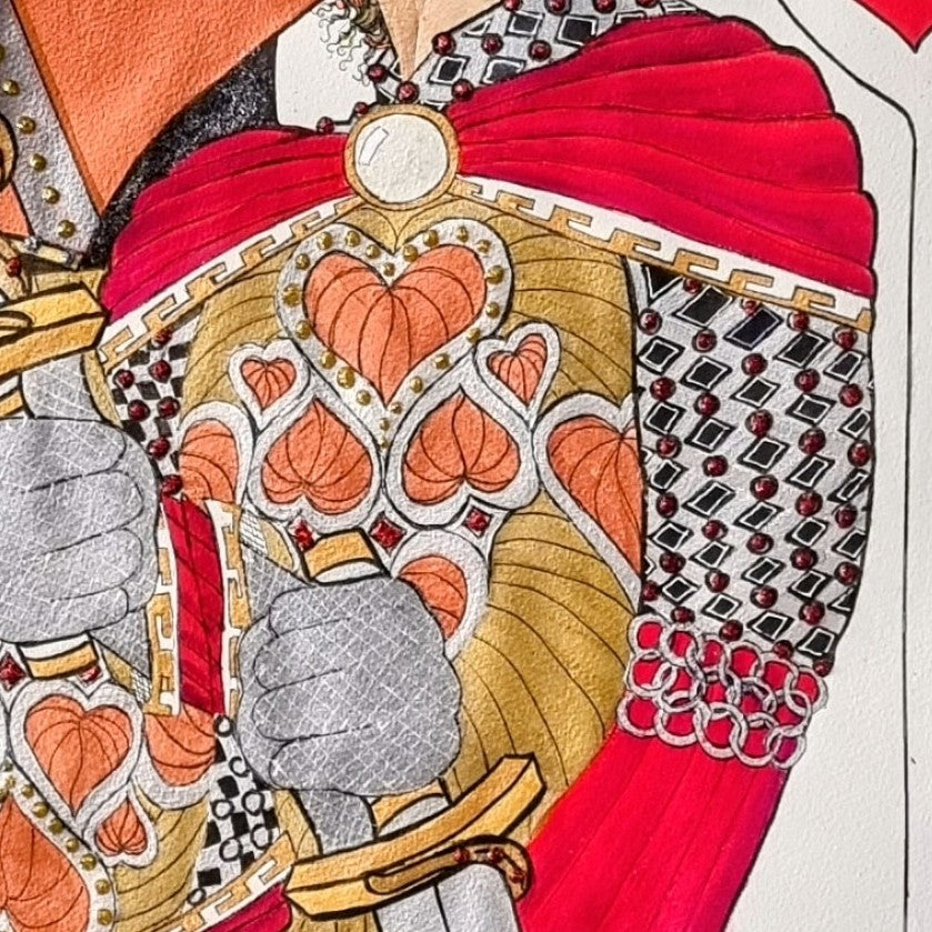 King of Hearts - Original Framed