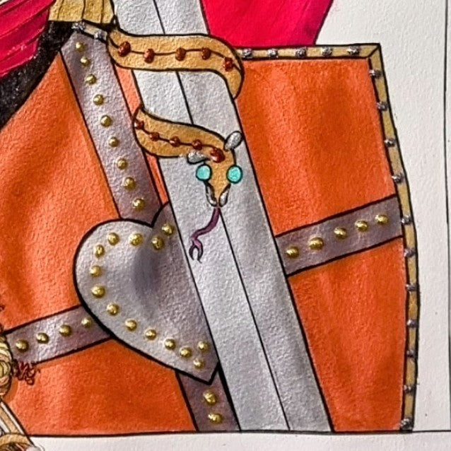 King of Hearts - Original Framed