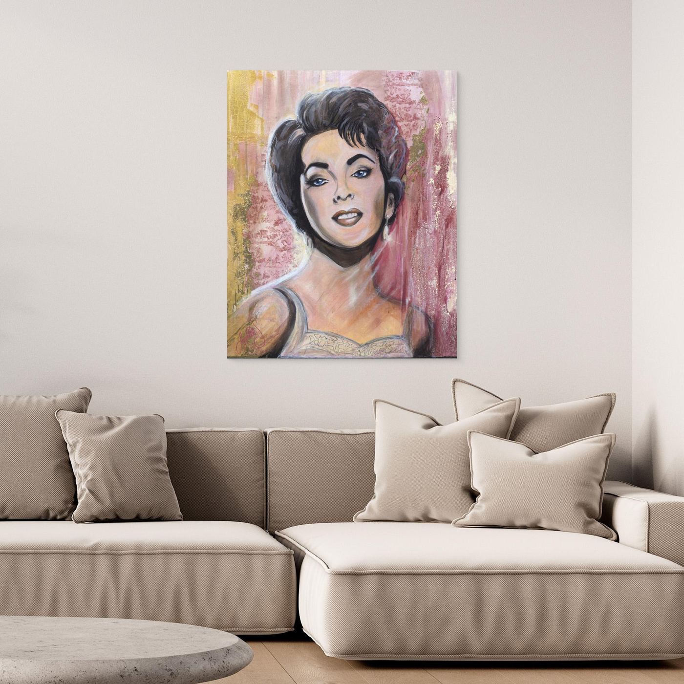 Pink Lizzy Canvas Print