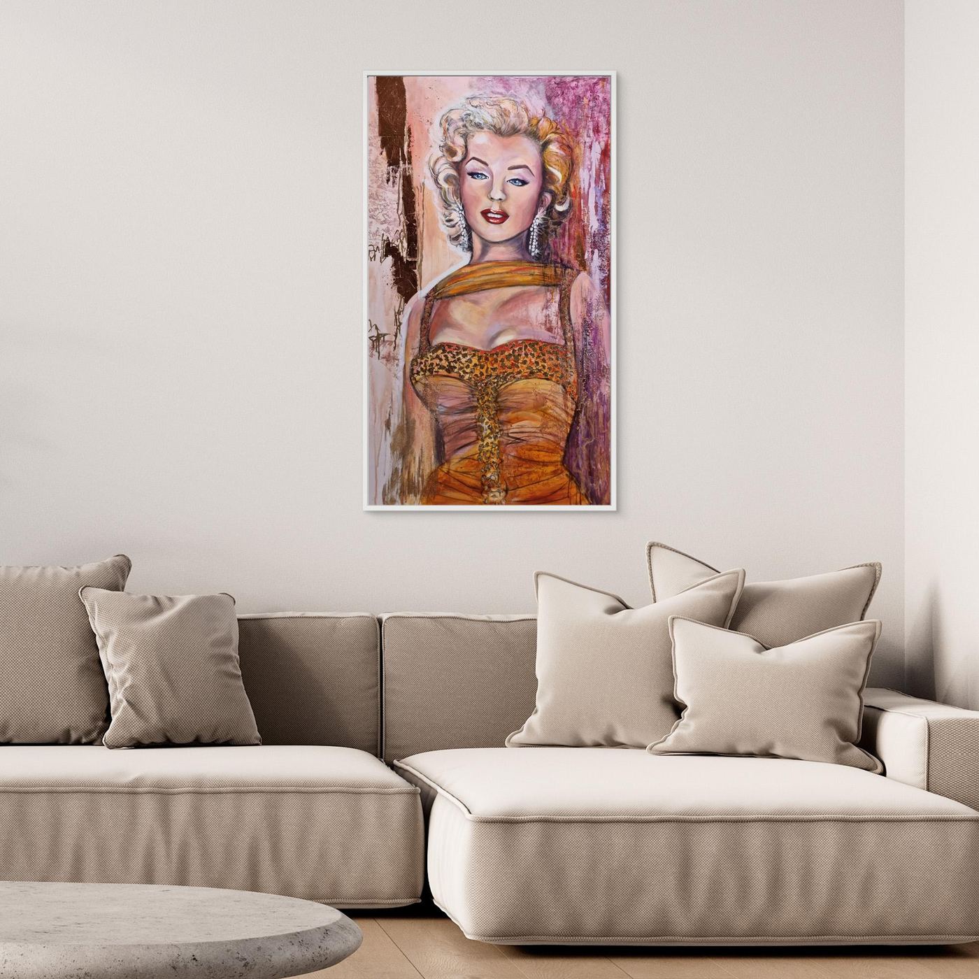Cherry Kiss Marilyn Canvas Print