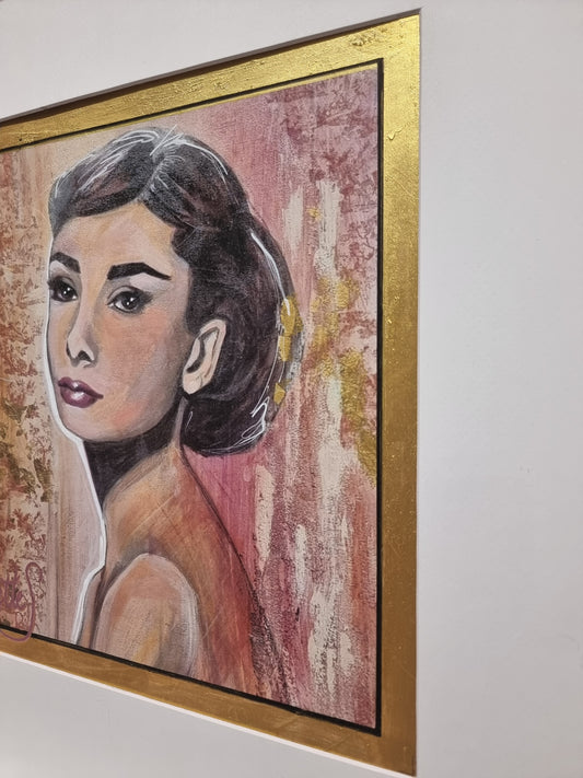 AUDREY ROSE EMBELLISHED PRINT - FRAMED