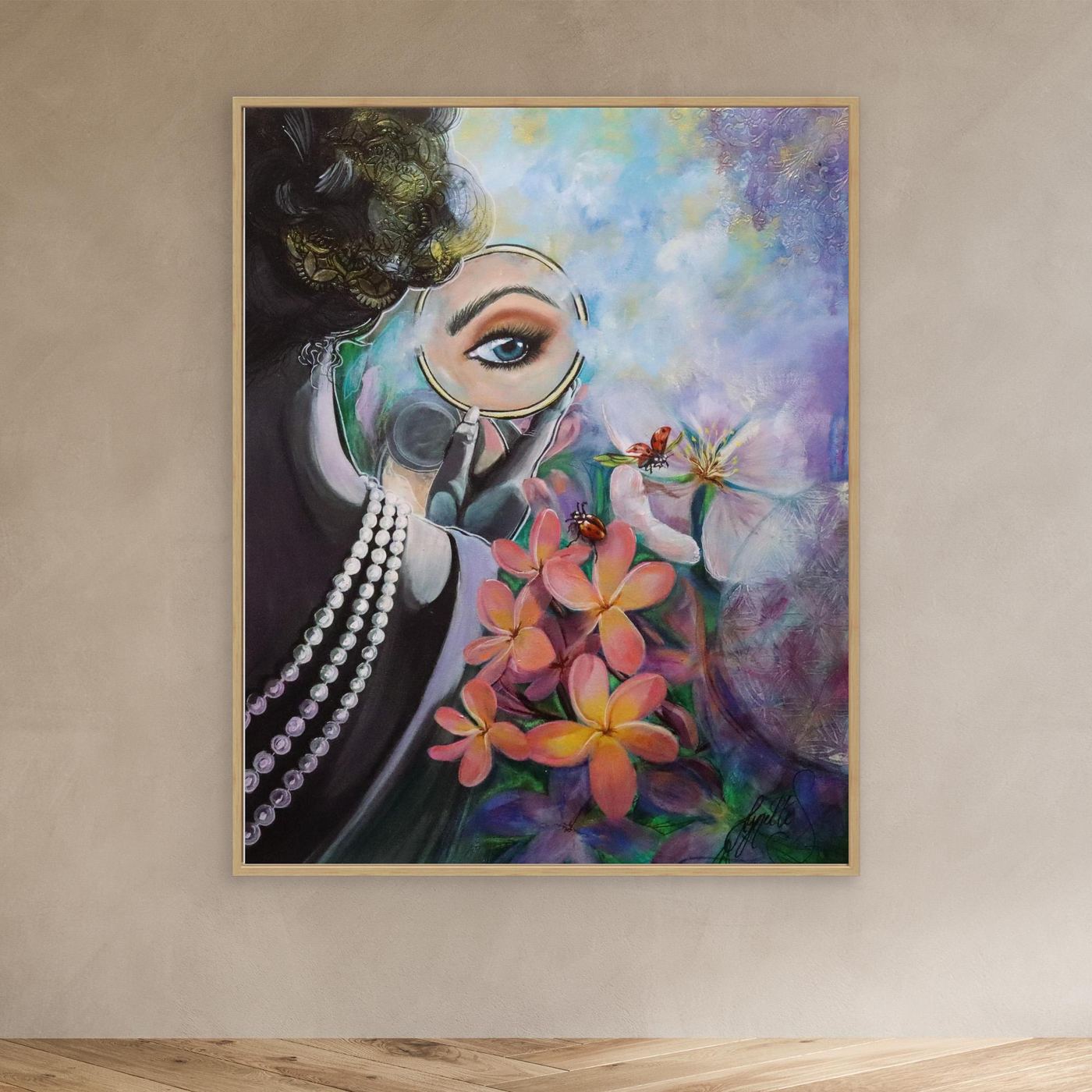 Reflections Collection - Plumeria Pearl - Canvas Print