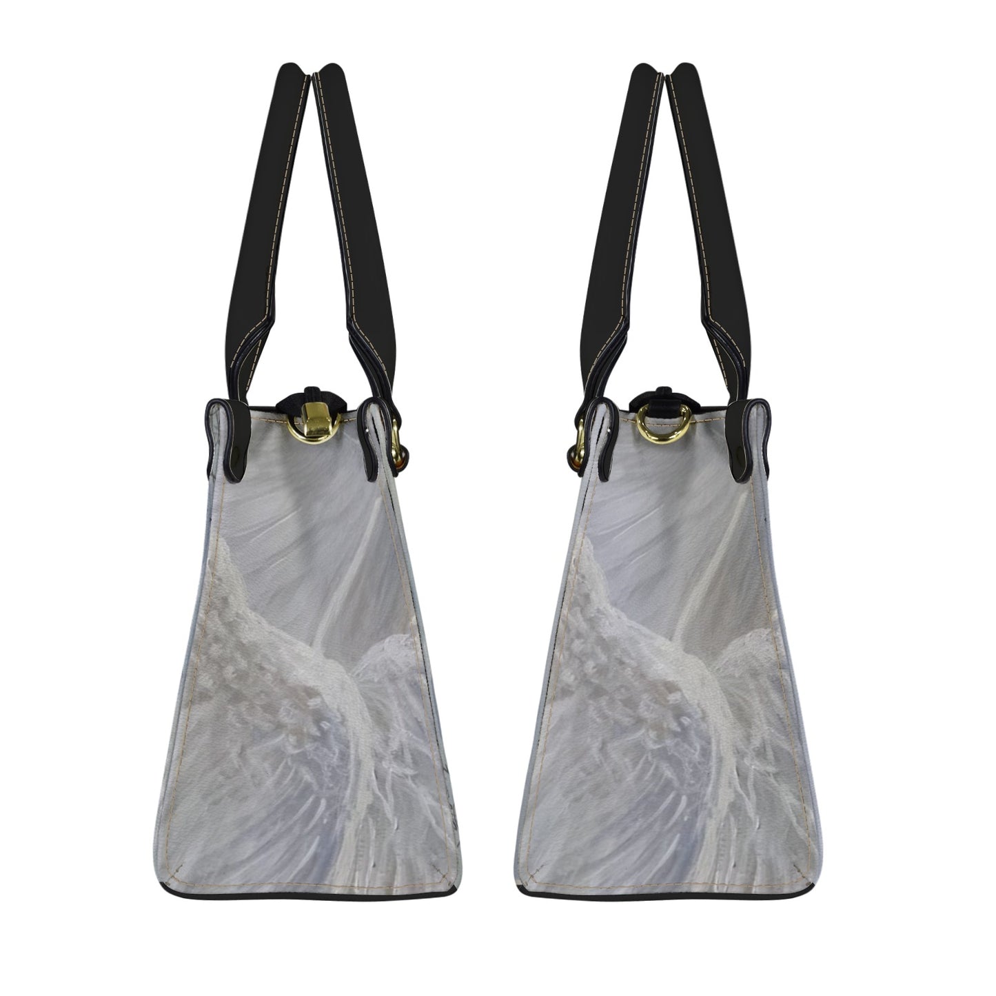 Swan Lake Handbag PU Leather Handbag-Small
