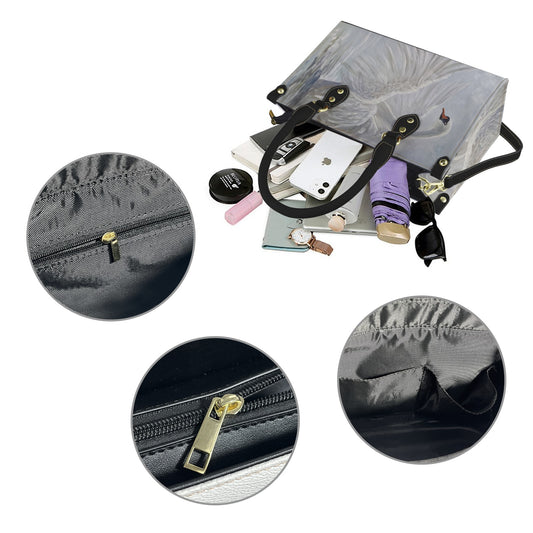 Swan Lake Handbag PU Leather Handbag-Small