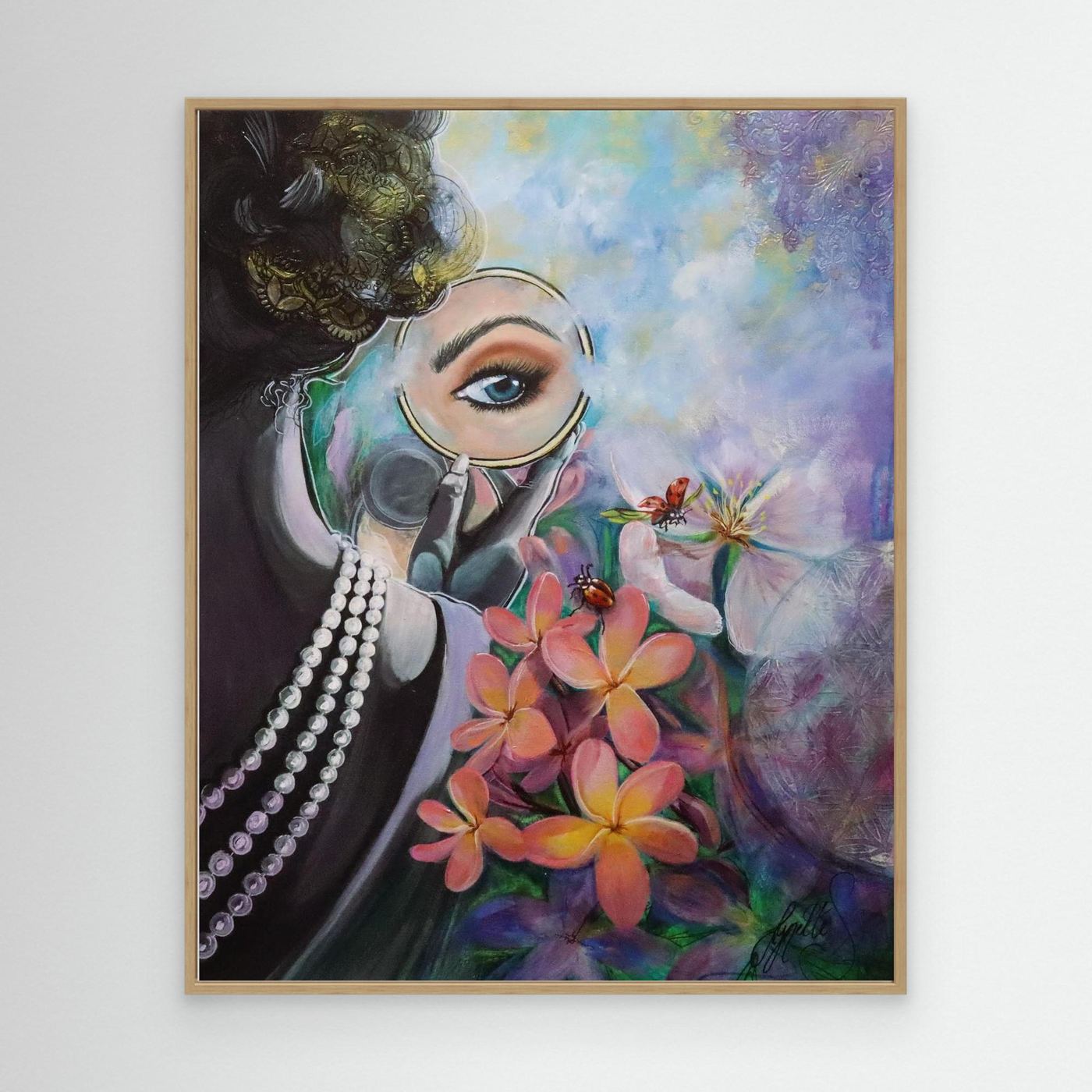 Reflections Collection - Plumeria Pearl - Canvas Print