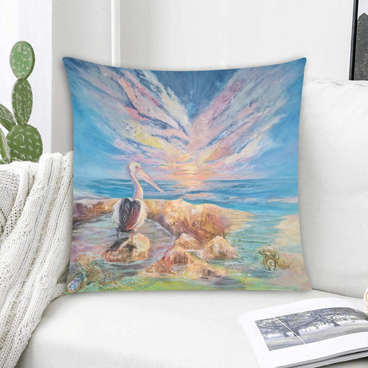 The Watcher at Day's End  Zippered Pillow Case