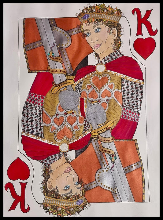 King of Hearts - Original Framed