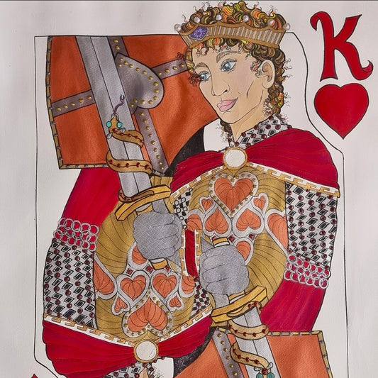 King of Hearts - Original Framed