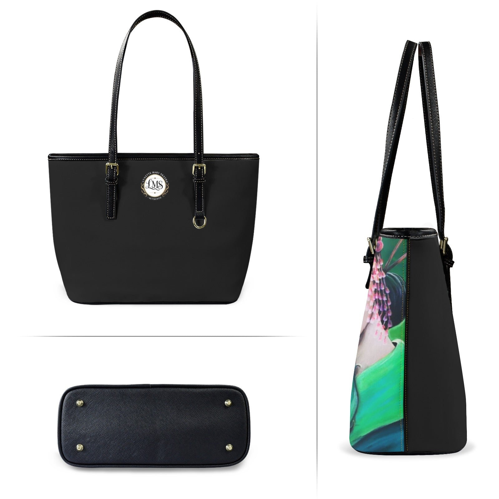 Designer tote bag featuring original artwork by Australian artist Lynette Mary Skeers