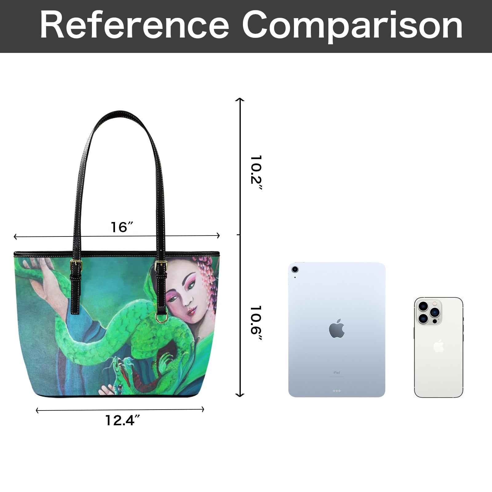 Designer tote bag featuring original artwork by Australian artist Lynette Mary Skeers