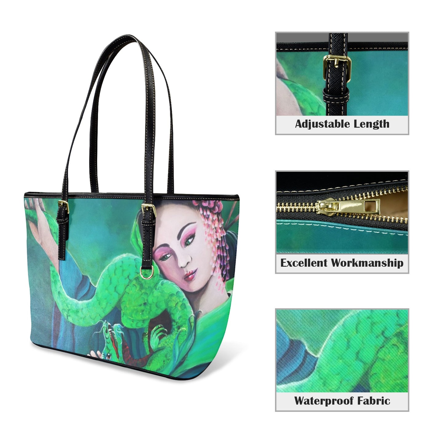 Designer tote bag featuring original artwork by Australian artist Lynette Mary Skeers