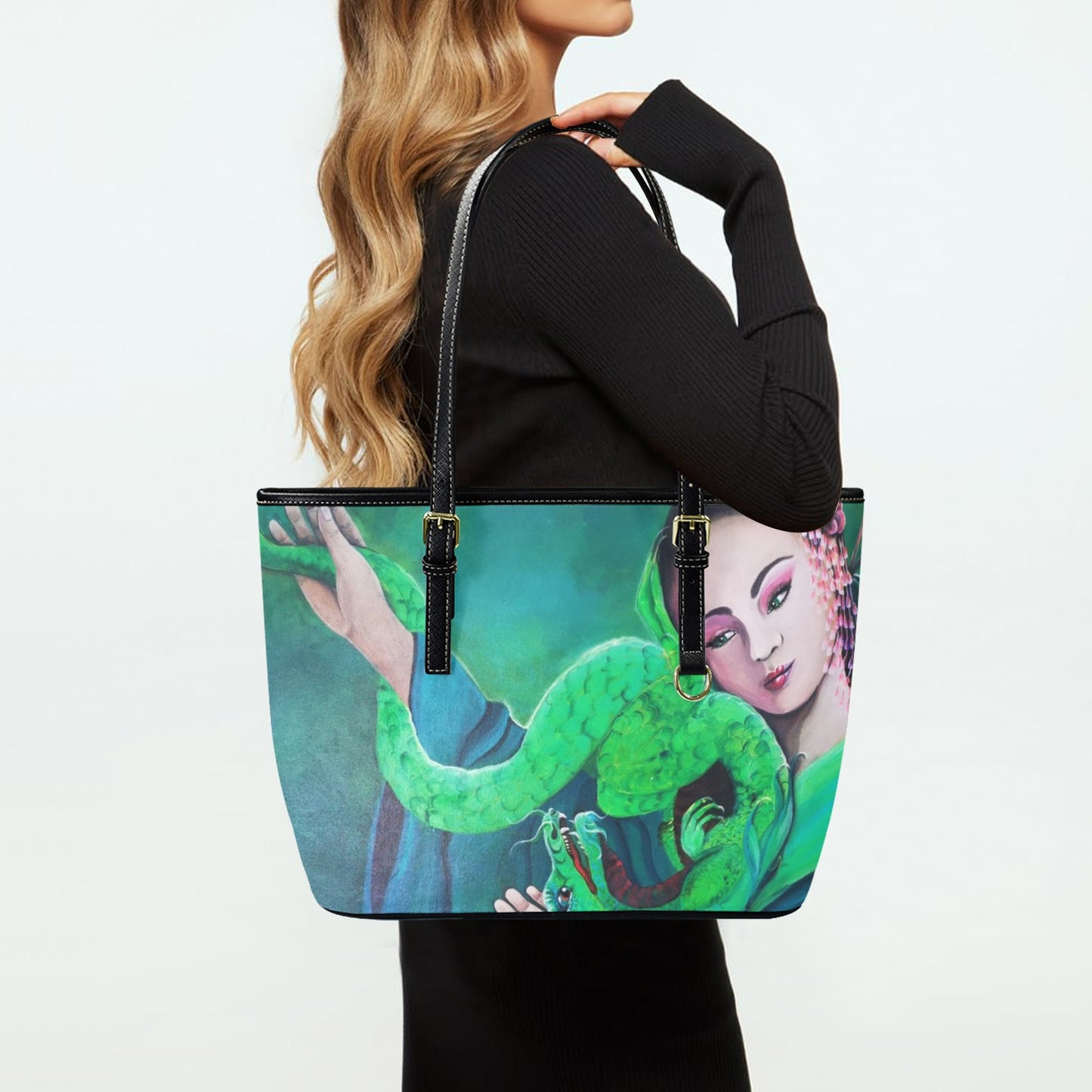 Designer tote bag featuring original artwork by Australian artist Lynette Mary Skeers