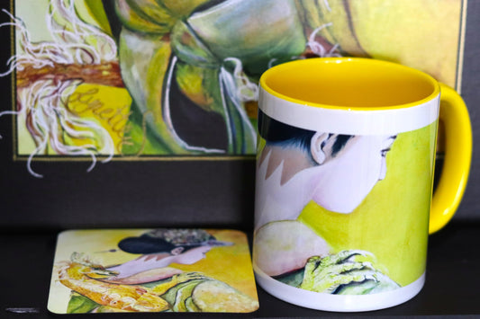 Geisha & Dragons Cup and Coaster Set – Self Esteem