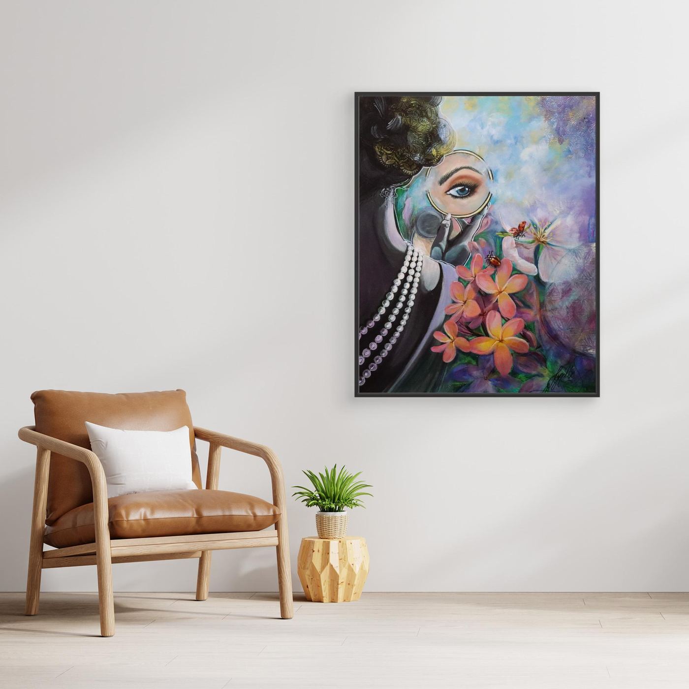 Reflections Collection - Plumeria Pearl - Canvas Print