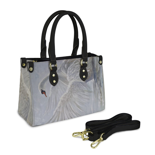 Swan Lake Handbag PU Leather Handbag-Small
