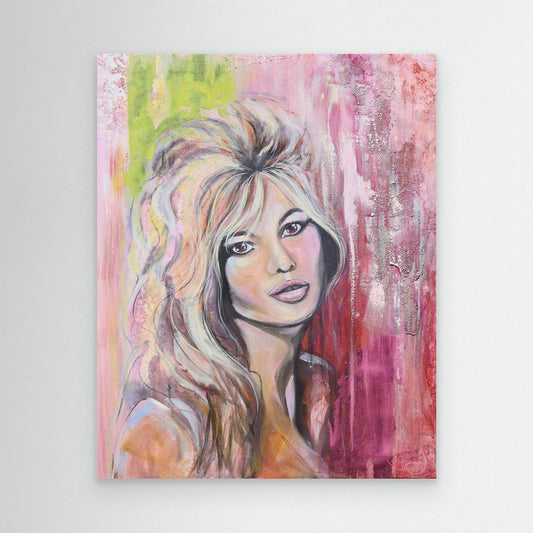 Blushing Brigitte Canvas Print