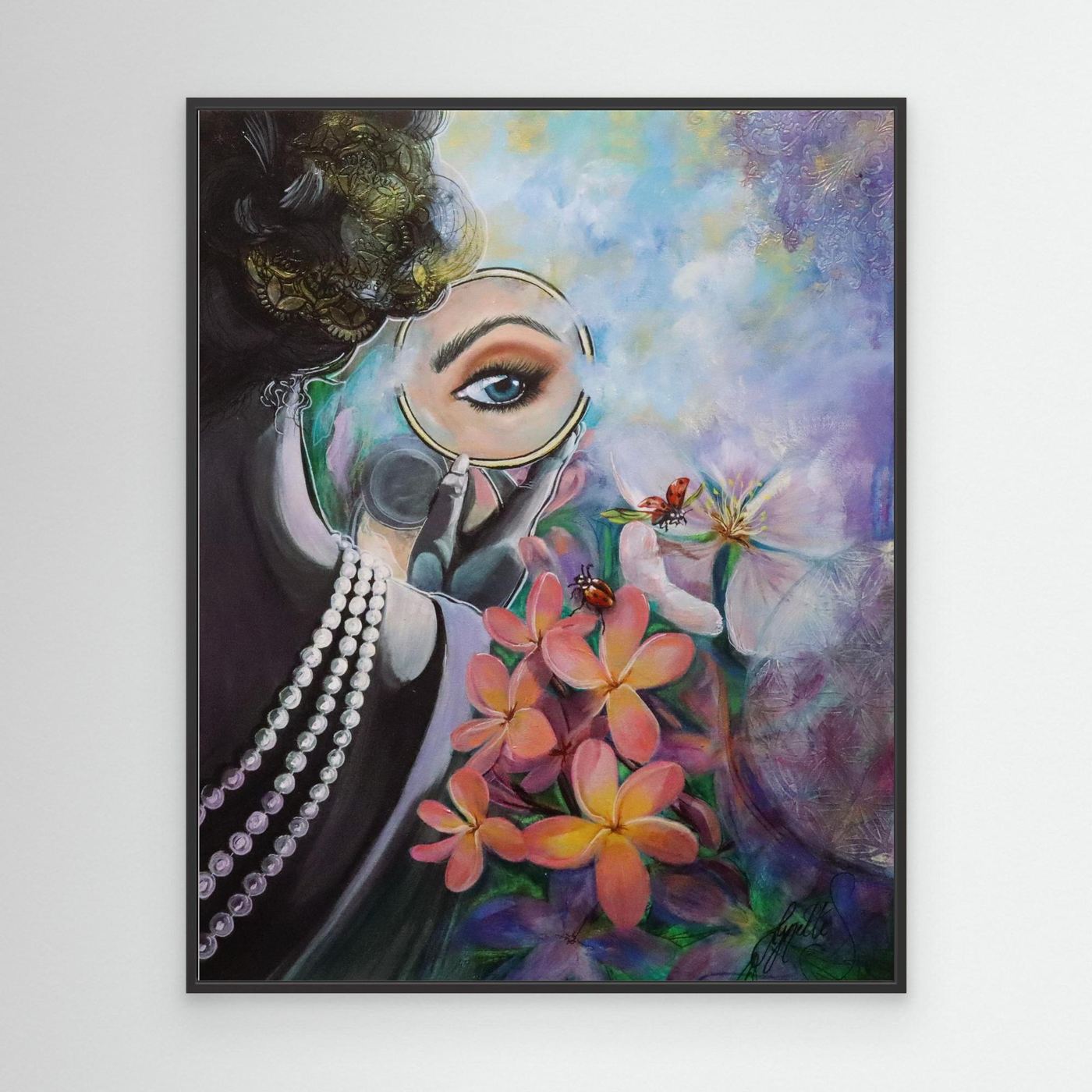 Reflections Collection - Plumeria Pearl - Canvas Print