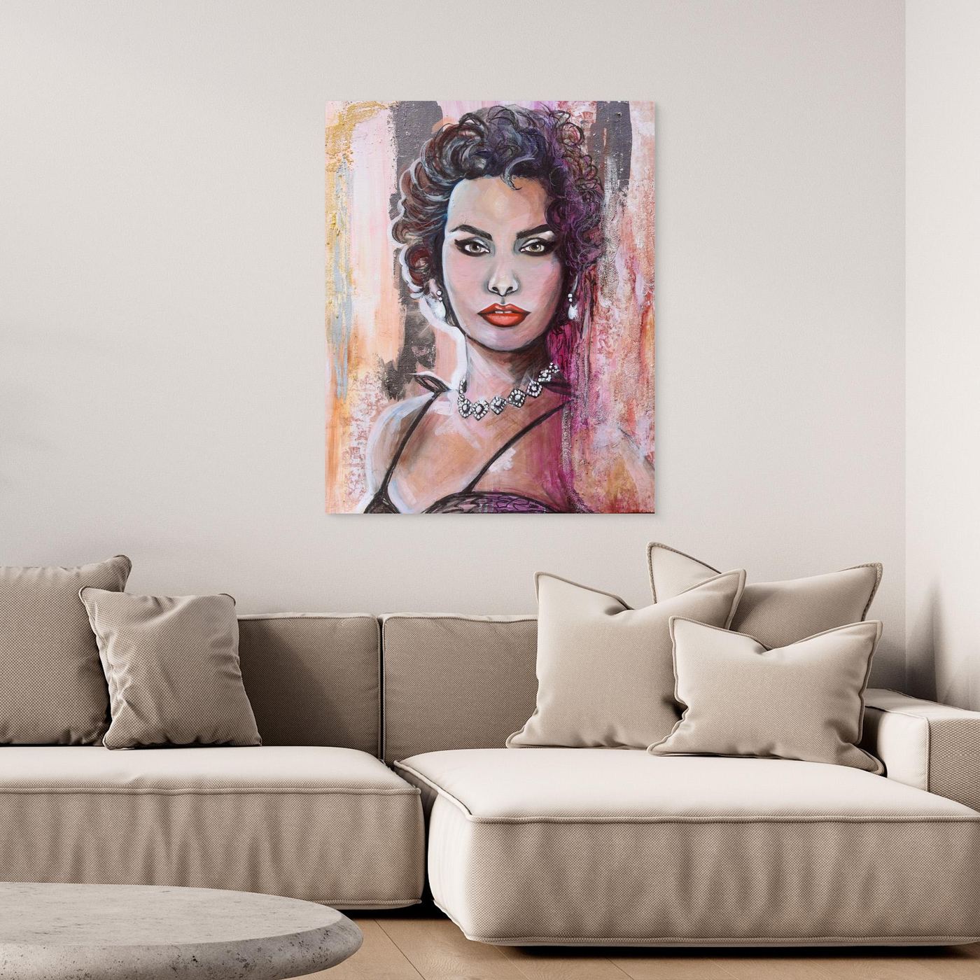 Cerise Sophia Canvas Print
