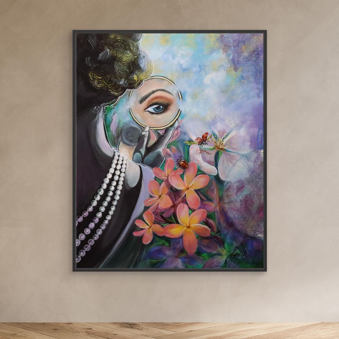 Reflections Collection - Plumeria Pearl - Canvas Print