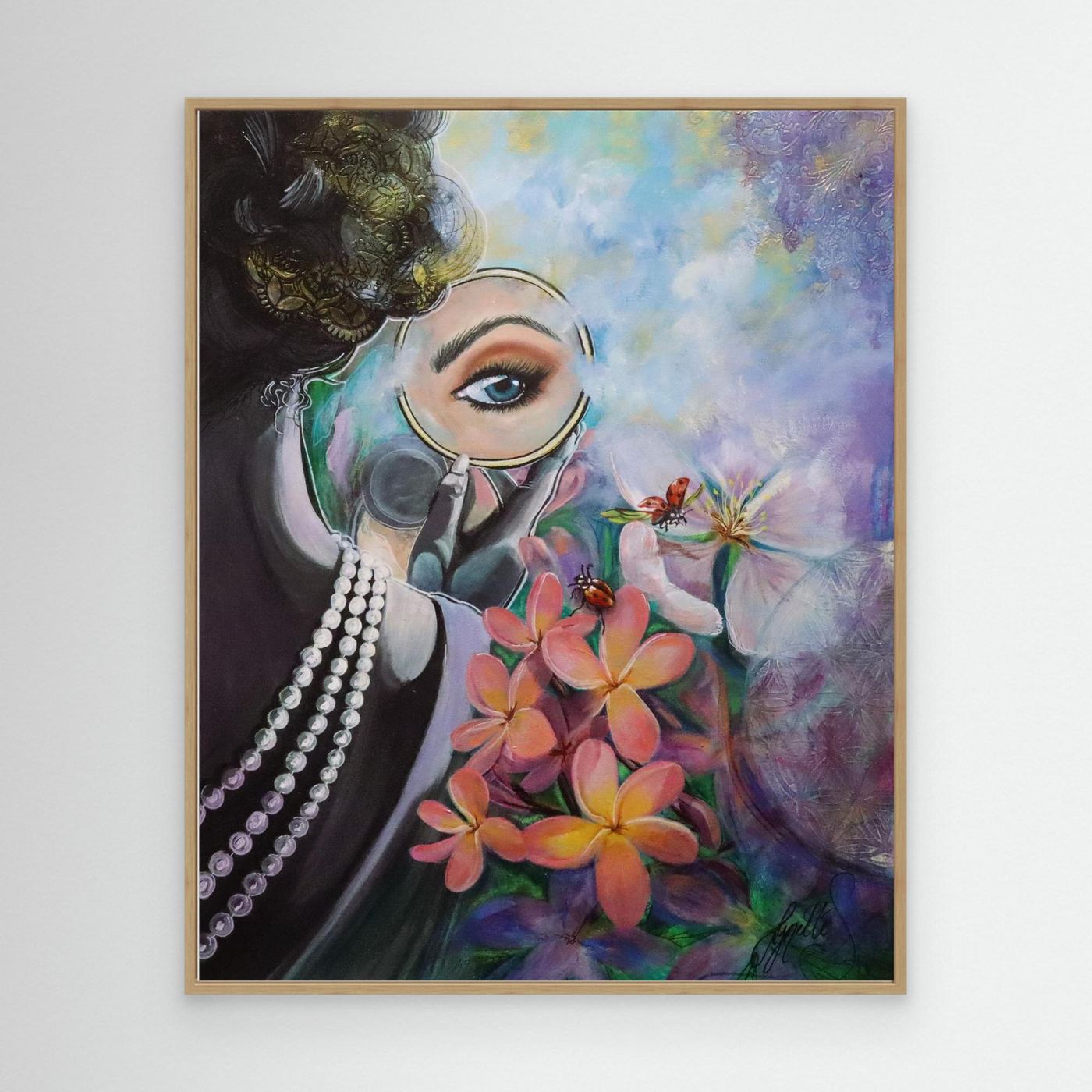 Reflections Collection - Plumeria Pearl - Canvas Print