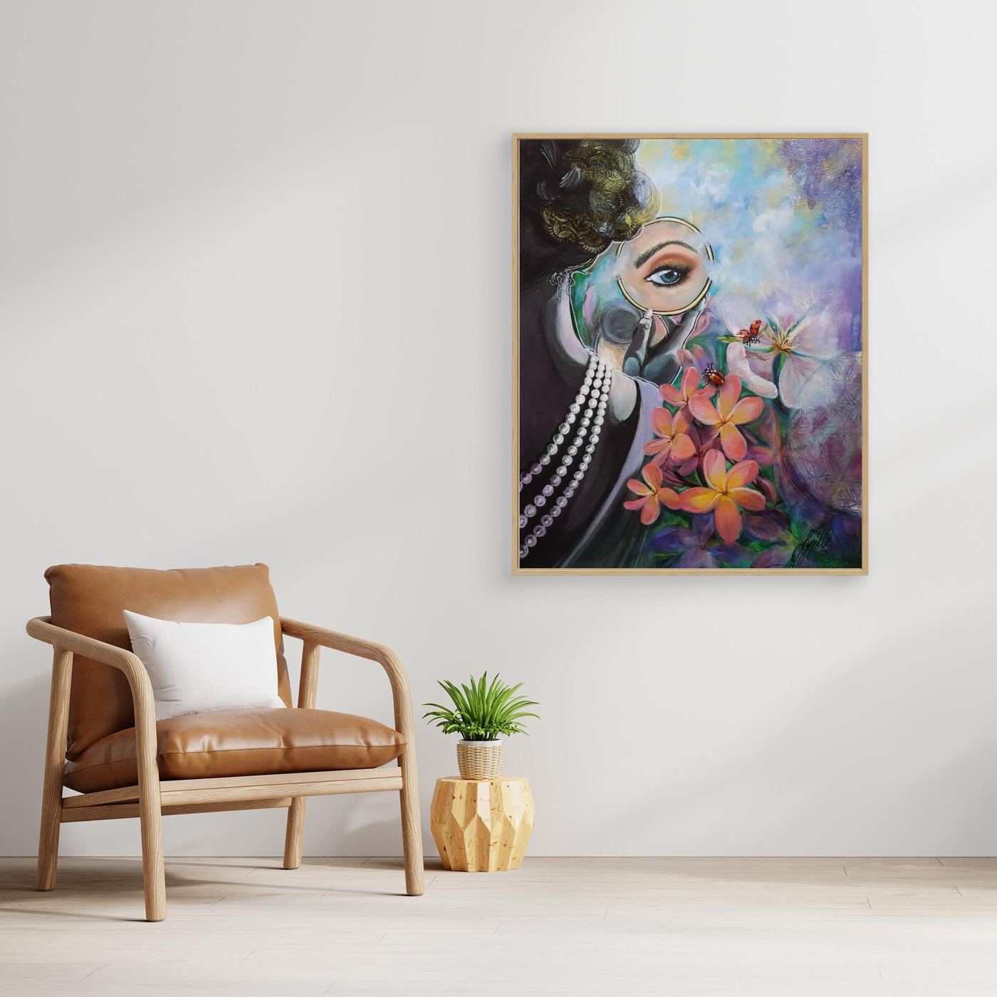 Reflections Collection - Plumeria Pearl - Canvas Print
